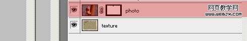 photoshop利用纹理素材快速制作褪色的老照片