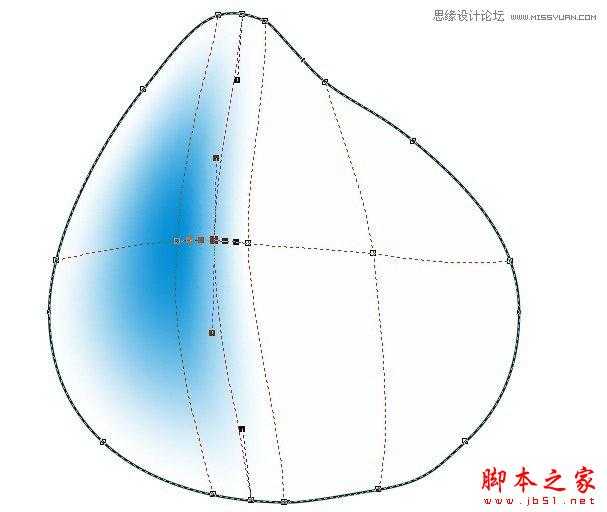 CorelDRAW使用网状填充制作逼真的水蜜桃