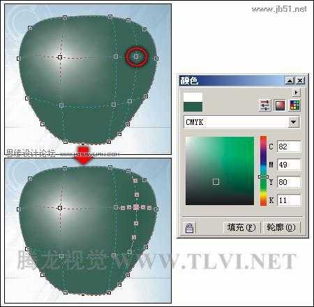 CorelDRAW(CDR)利用“交互式网格填充”工具填充对象实例教程