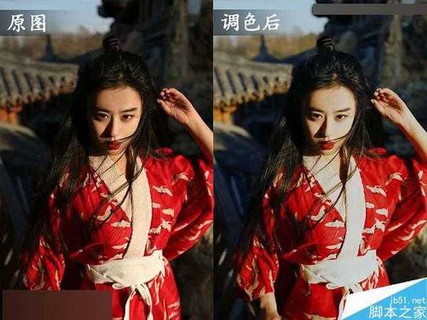 Photoshop调出色彩浓郁的怀旧复古电影色调效果