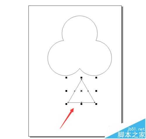 cdr怎么绘制扑克牌四花色中的黑梅花?