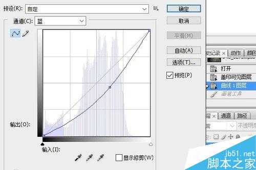 PS调整图层将照片调出夜色效果