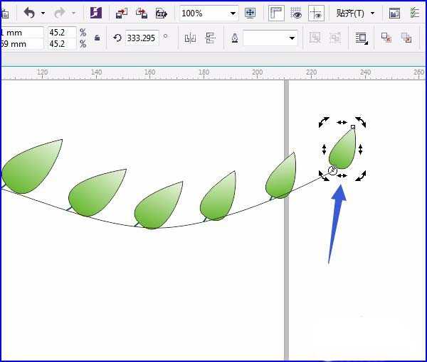 cdr怎么画树叶? cdr画树枝树叶的教程