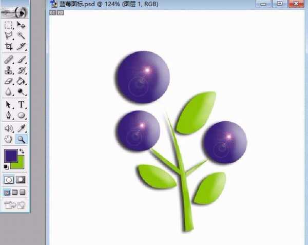 ps怎么画蓝莓图形? ps中画蓝莓的教程