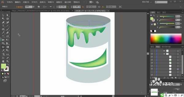 ai怎么手绘油漆筒插画? ai油漆桶的画法