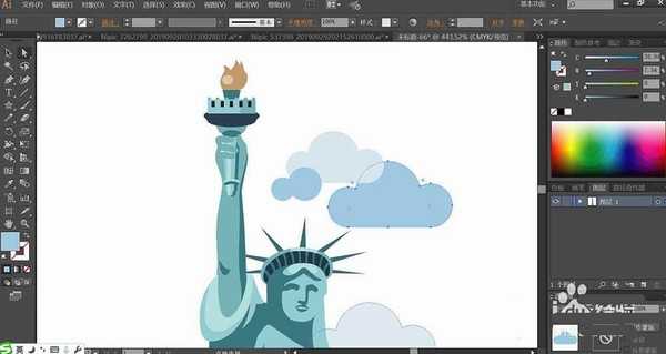 ai怎么绘制自由女神像? ai自由女神像的画法