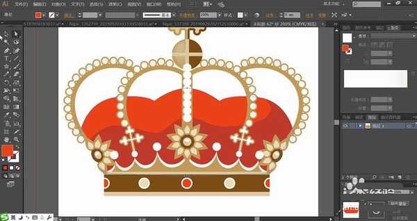 AI怎么设计华丽的王冠造型? ai王冠的的画法