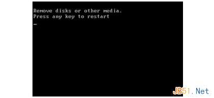 电脑黑屏并提示Remove disks or other media的原因及解决方法